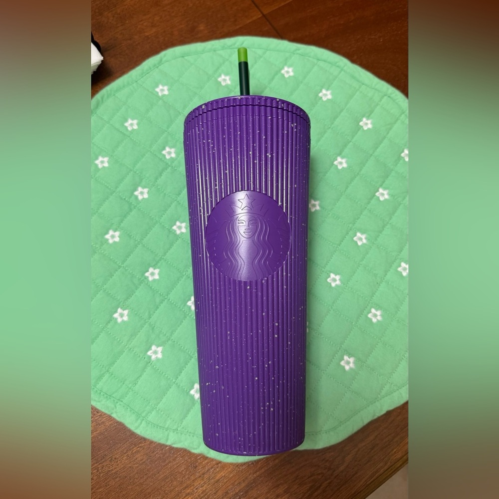 New Starbucks Halloween 2024 Purple Glow in the Dark Tumbler
